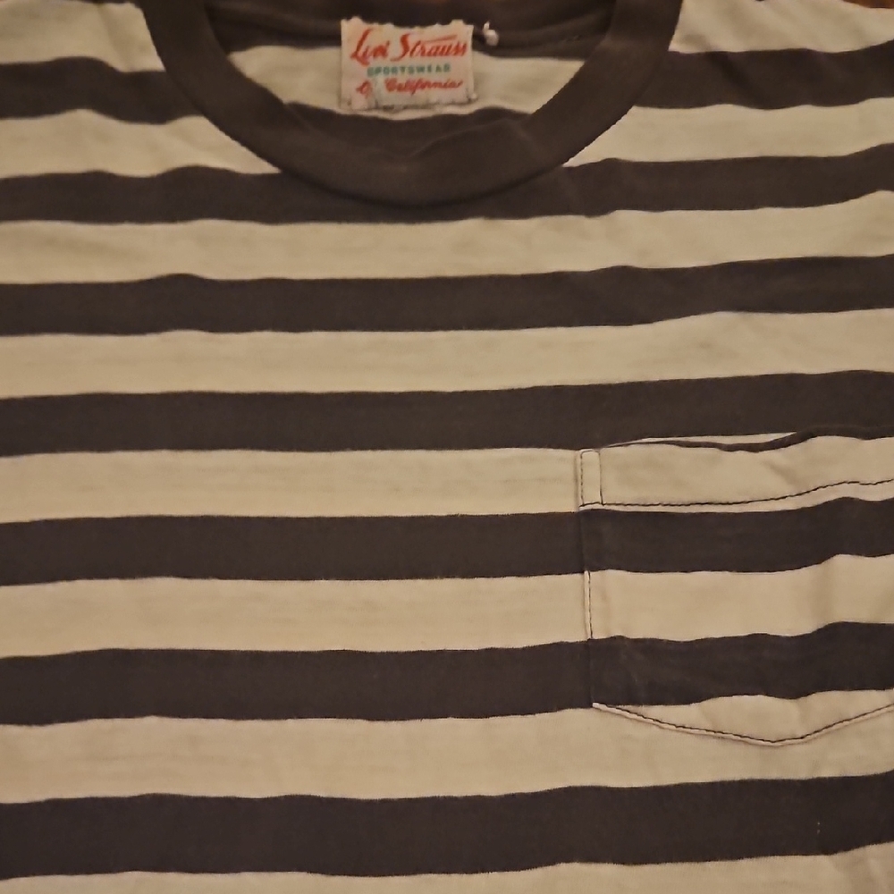 Vintage Collector Rare Sml Size Levi Strauss Sportswear of CA" Ringer from 50s +